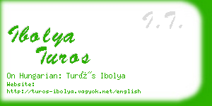 ibolya turos business card